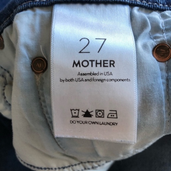 Mother High Waisted Looker Ankle Fray Wash Home Movies 27 - Picture 12 of 14